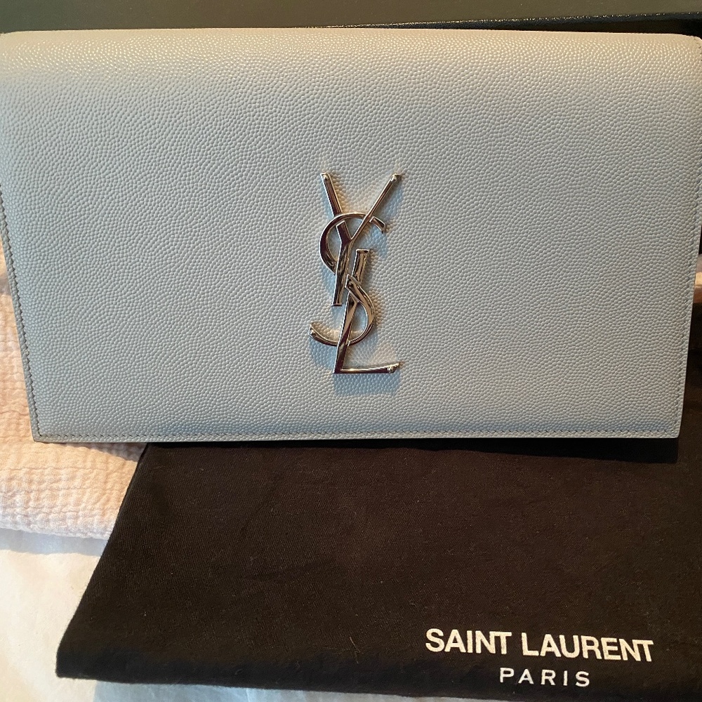 Saint Laurent Kate Monogramme Clutch